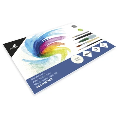 Afbeelding van Blok aquarelpapier Kangaro, roomwit