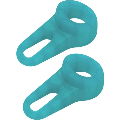 Afbeelding van Deltafix Block it Deurwig 2x blauw groen TPE kunststof 12 x 3,8 cm deurstopper Deurstoppers