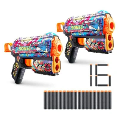 Afbeelding van XSHOT 36740B Blaster met Air Pocket Technologie Foam Darts, Robotnik, Flux