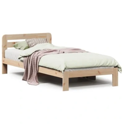Afbeelding van vidaXL Bedframe zonder matras massief grenenhout 90x200 cm
