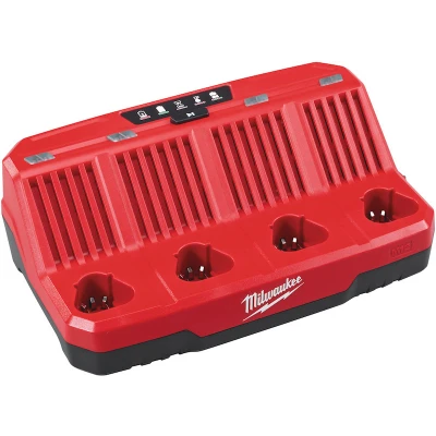 Afbeelding van Milwaukee M12 C4 acculader 3A 4 voudig