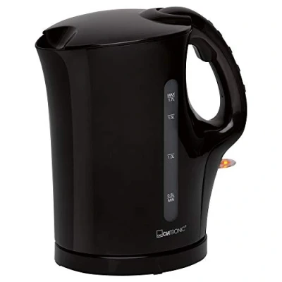 Afbeelding van Clatronic Waterkoker 1,7 L met automatische en handmatige uitschakeling verwijderbaar kalkfilter max. 2200 watt WK 3819 zwart