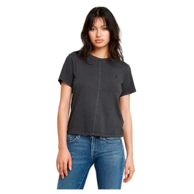 Afbeelding van G STAR Overdyed Front SEAM Tshirt basic, Dames, Maat: XXS, Dk black gd