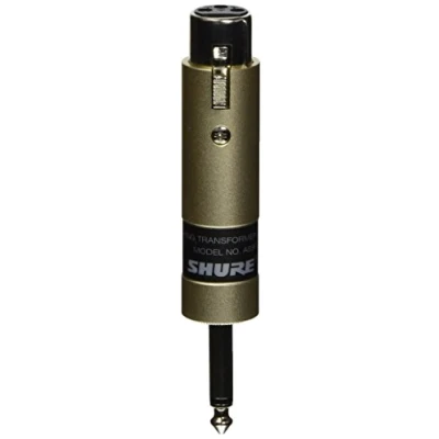Afbeelding van Shure A85F Transformator; Lage Z, Vrouwelijke XLR naar Hoge Z 1/4 inch telefoonstekker