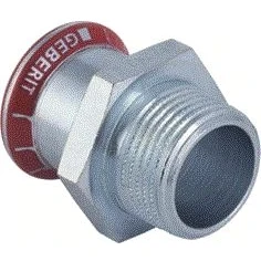 Afbeelding van Geberit Mapress C staal puntstuk verzinkt bu.dr. 54x1 1/2 bu
