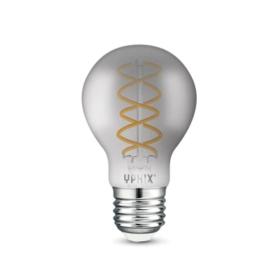Afbeelding van Yphix E27 Led Filament Lamp Atlas A60 Smokey 7w 1800k Dimbaar LEDdirect.nl