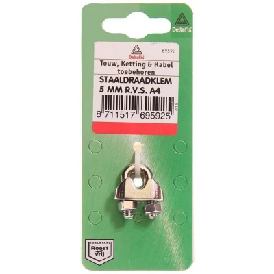 Afbeelding van Staaldraadklem 5mm R.V.S A4