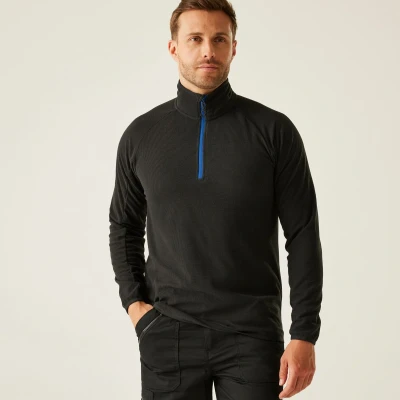 Afbeelding van Regatta Navigate Half Zip Fleece RG691 Black/New Royal XL