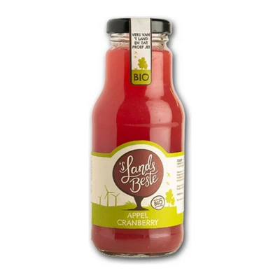 Afbeelding van &#039;s Lands Beste Appel/Cranberry Bio Fles 12 x 250 ml