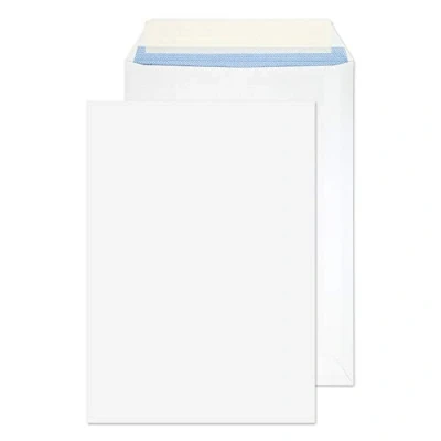 Afbeelding van Blake Puur dagelijks C5 229 x 162 mm 100 gsm Pocket Peel &amp; Seal Enveloppen (23893/50 PR) Wit Pack van 50