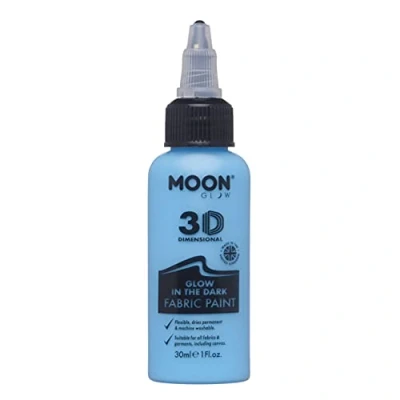 Afbeelding van Moon Glow in the Dark Fabric Paint, Blue