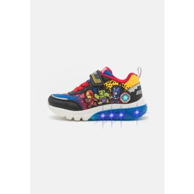 Afbeelding van Geox Marvel Avengers Ciberdron BOY Lights Sneakers laag voor kinderen, Maat: 37, Black/royal Imitatieleer/ textiel