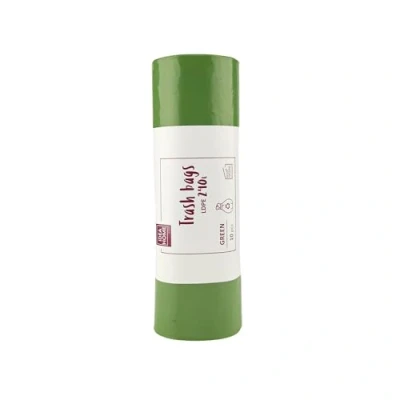 Afbeelding van IDEA HOME 10 stuks LDPE afvalzakken, afvalscheiding, groen, 240 liter