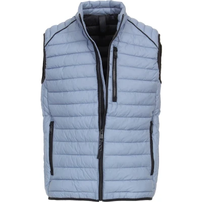 Afbeelding van Casa Moda Bodywarmer Lichtblauw maat M Heren met Regular fit Pasvorm Suitable Herenkleding