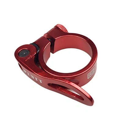 Afbeelding van PLATT Fiets zadelklem met snelspanner aluminium legering 28,6/31,8/34,9 mm rood