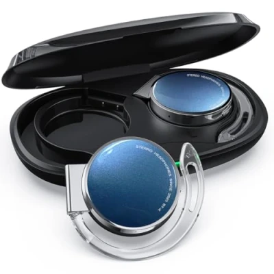 Afbeelding van on ear hoofdtelefoon, bluetooth 5.3, open draadloze Bluetooth, clip sport headse met 4 microfoons, Comfort Fit oorhaak oortelefoon