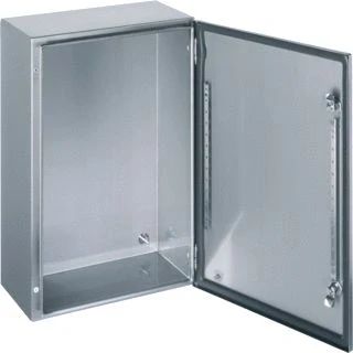 Afbeelding van schneider electric spacial s3x lege schakelkast rvs 1 slot deur hxbxd 600x600x250mm ip55 ik10 nsys3x6625h