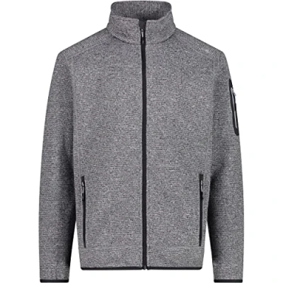 Afbeelding van CMP MAN Jacket Fleecejas, Heren, Maat: 52, Ice titanio nero