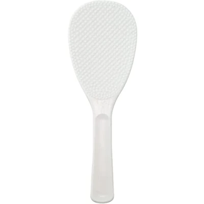 Afbeelding van Japanse Shamoji Rijst Paddle Serveerlepel, Witte Plastic Spatel, Gemaakt in Japan, BSY23016 16cm