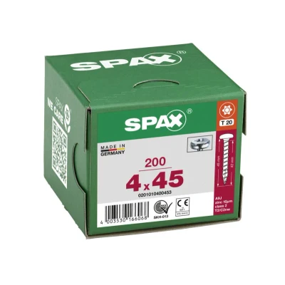 Afbeelding van Spax T star spaanplaatschroef vz ck 4.0x45mm Torx TX20 (200 st)