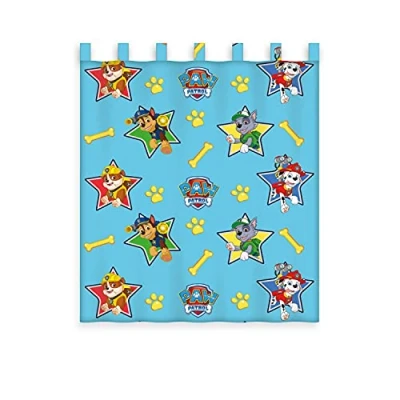 Afbeelding van Herding Paw Patrol gordijnen sjaal, polyester, blauw, 160 x 140 cm