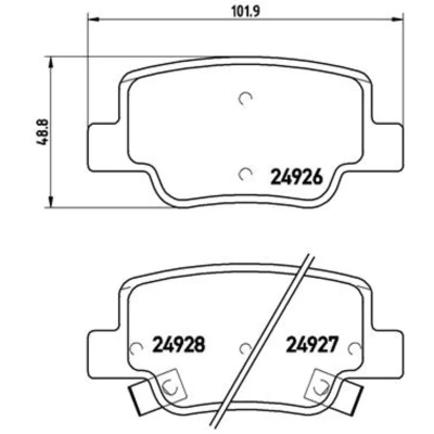Afbeelding van Brembo Remblokset P 83 114
