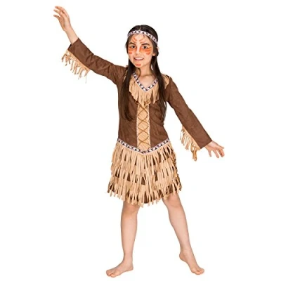 Afbeelding van dressforfun meisjeskostuum indianenprinses 152 (12 14y) verkleedkleding kostuum halloween verkleden feestkleding carnavalskleding carnaval feestkledij partykleding 300667