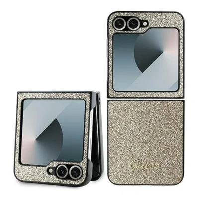 Afbeelding van CG Mobile Guess GUHCZF6HGGSHD hoes voor Z Flip6 F741 goud 4G Glitter Script