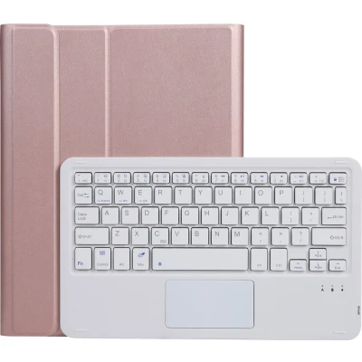 Afbeelding van Case2go Bluetooth Toetsenbord hoes geschikt voor Apple iPad 10 10.9 Inch (2022) QWERTY keyboard met Touchpad Roze