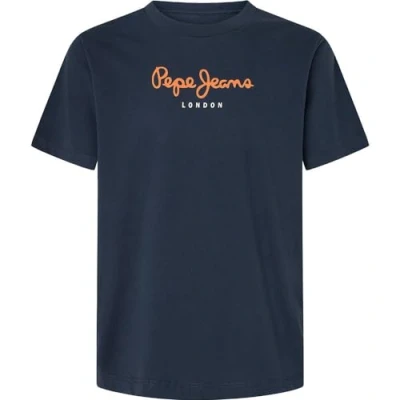 Afbeelding van Pepe Jeans EGGO Tshirt print, Heren, Maat: Large, Dulwich blue