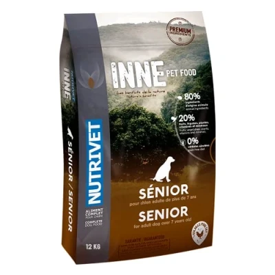 Afbeelding van Nutrivet Inne Dog Senior hondenvoer 12 kg