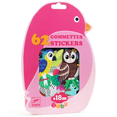 Afbeelding van Djeco stickers vogels 62st