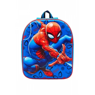 Afbeelding van Spiderman 3D jongens rood blauw rugzak 30x25x9