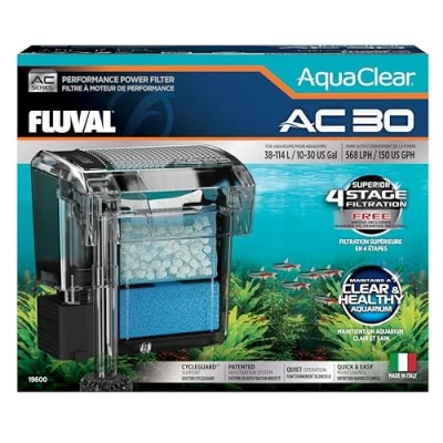 Afbeelding van Fluval AquaClear AC30 rugzakfilter voor aquarium, 569 LPH