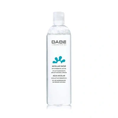 Afbeelding van Laboratorios Babé Micellair water 400 ml, ingrediënten van natuurlijke oorsprong, voor alle huidtypes, gevoelige huid, uniseks, dagelijks gebruik, verwijdert vuil, hydraterend, kalmerend, rustgevend