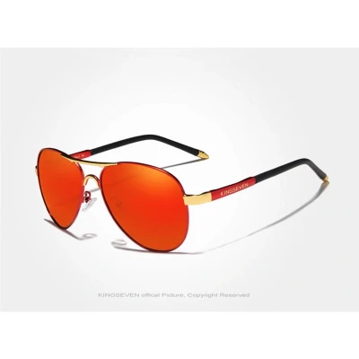 Afbeelding van Kingseven Rood Gepolariseerd Zonnebril Heren Sunglasses Zomertrend