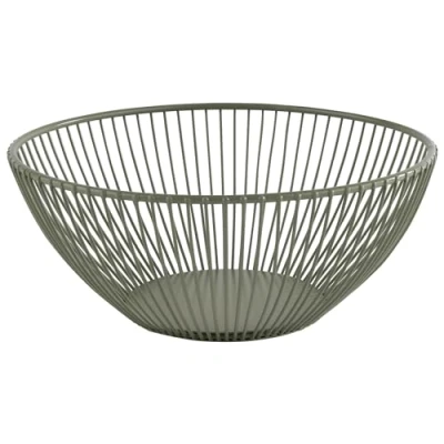 Afbeelding van APS 30471 mand SVART in smoke groen Ø 20 cm, hoogte 8 cm
