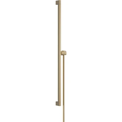 Afbeelding van hansgrohe unica 90 cm met easy slide schuifstuk en doucheslang 160 brushed bronze 24403140