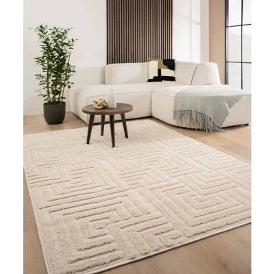Afbeelding van Scandinavisch Vloerkleed Arc Shade Crème 80x150 Cm