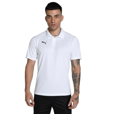 Afbeelding van Puma Teamgoal Poloshirt, Heren, Maat: 3XL, White/black/feather gray