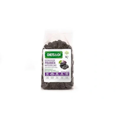 Afbeelding van CHEFS &amp; CO Gedroogde Pruimen Natuurlijke Ontpitt 750g 100% natuurlijk heel fruit Premium kwaliteit Geen toevoegingen, zwavel en toegevoegde suiker