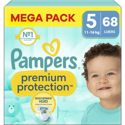 Afbeelding van 2x Pampers Premium Protection Luiers Maat 5 (11 16 kg) 34 stuks