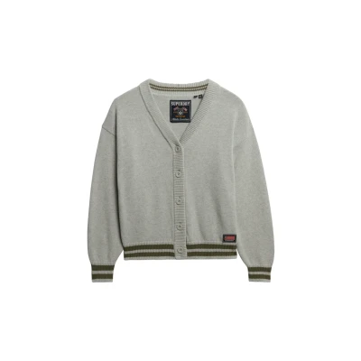 Afbeelding van Wijdvallend Gebreid Vest Light Grey Grootte: 42