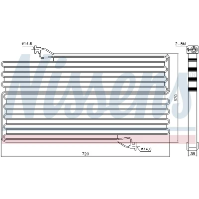 Afbeelding van Nissens Airco condensor 940549