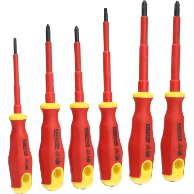 Afbeelding van VDE schroevendraaierset Kreator 6 delig (VDE, Plat, Kruiskop)