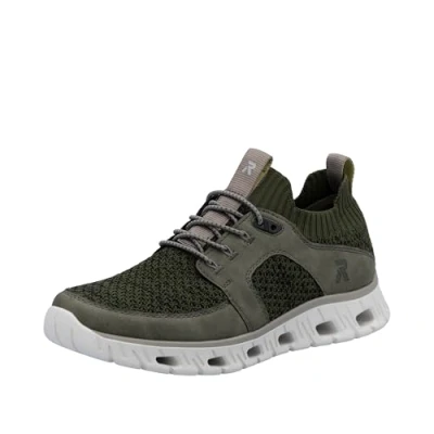 Afbeelding van RIEKER Sport Slip on sneakers , lage schoen, vrijetijdsschoen, slipper met modieuze loopzool