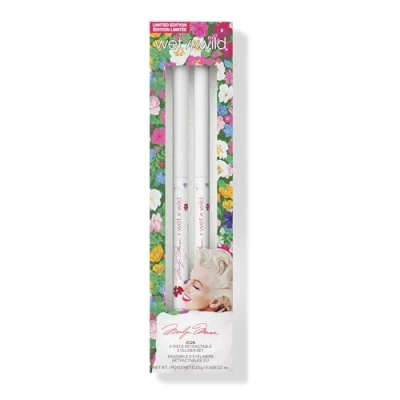 Afbeelding van Wet n Wild Marilyn Monroe Icon Retractable Eyeliner Set, 2 Piece Bevat Gel Pennen, Matte Afwerking, Pigmentrijk, Bruin en Wit