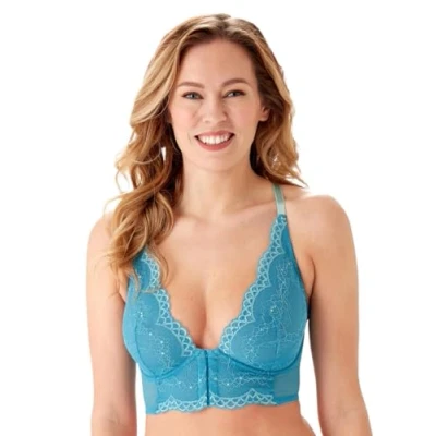 Afbeelding van Gossard Vrouwen Superboost Lace Deep V Bralet BH Plunge, Oceaan Blauw, 80H
