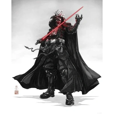 Afbeelding van Komar Artprint Star Wars Vision Samurai Dark Lord 40 x 60 cm (breedte hoogte) kinderkamer, decoratie (set)