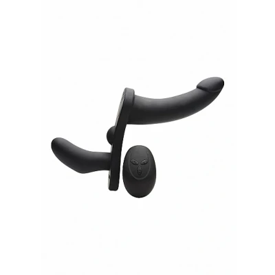 Afbeelding van Double Take Dubbele Vibrerende Strap On Zwart